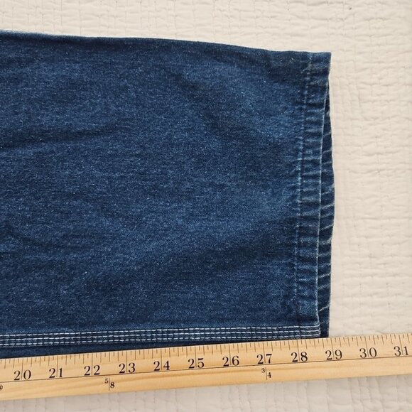 Liberty Bib Overalls Men's XXL 46x30 Rugged 100% Cotton Denim Carpenter EUC - Picture 8 of 13